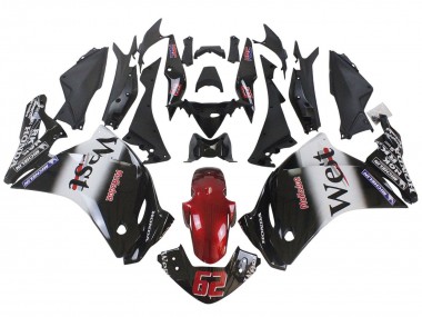 2011-2015 Honda CBR250RR Motorcycle Fairings - Glossy Black White West Red HRC 62 Canada for Sale