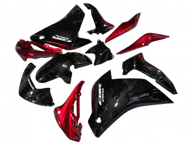 2011-2015 Honda CBR250RR Motorcycle Fairings - Glossy Black Red Canada for Sale