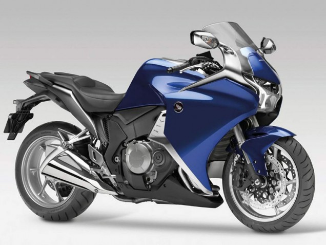 2010-2014 Honda VFR 1200 Motorcycle Fairings - Blue Black Canada for Sale