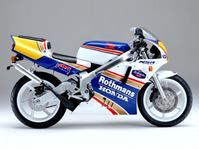 1997-2005 Honda VTR1000F Motorcycle Fairings - White Blue Gold Rothmans Canada for Sale