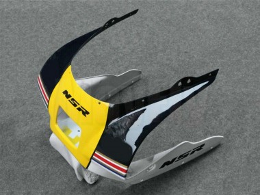 1988-1989 Honda NSR250R Motorcycle Fairings - White Yellow Gold Glossy Black Canada for Sale