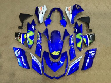 2010-2013 Kawasaki Z1000 Motorcycle Fairings - White Blue Yellow Monster Canada for Sale