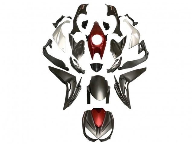 2014-2019 Kawasaki Z1000 Motorcycle Fairings - Silver Red Matte Black Canada for Sale