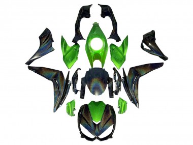 2014-2019 Kawasaki Z1000 Motorcycle Fairings - Green Rainbow Canada for Sale