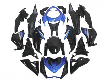 2014-2019 Kawasaki Z1000 Motorcycle Fairings - Blue Glossy Black Canada for Sale