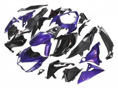 2014-2019 Kawasaki Z1000 Motorcycle Fairings - Purple Glossy Black Matte Black Canada for Sale