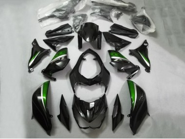 2013-2018 Kawasaki Z800 Motorcycle Fairings - Glossy Black Green Silver Canada for Sale