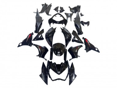 2013-2018 Kawasaki Z800 Motorcycle Fairings - Glossy Black Red Canada for Sale