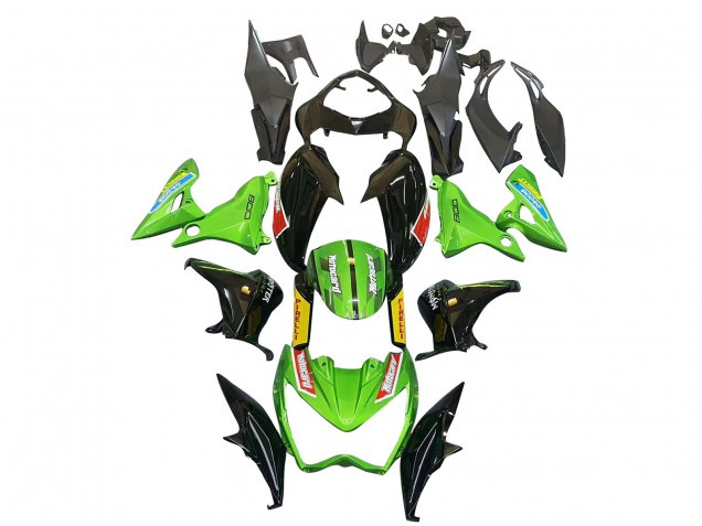 2013-2018 Kawasaki Z800 Motorcycle Fairings - Green Glossy Black Red Yellow Canada for Sale