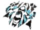 2013-2018 Kawasaki Z800 Motorcycle Fairings - Light Blue Glossy Black Canada for Sale