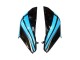 2013-2018 Kawasaki Z800 Motorcycle Fairings - Light Blue Glossy Black Canada for Sale