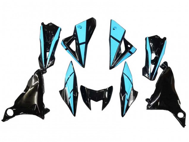 2013-2018 Kawasaki Z800 Motorcycle Fairings - Light Blue Glossy Black Canada for Sale