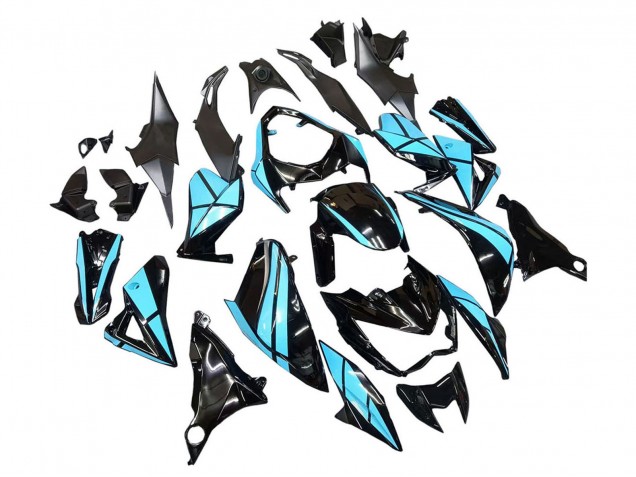 2013-2018 Kawasaki Z800 Motorcycle Fairings - Light Blue Glossy Black Canada for Sale