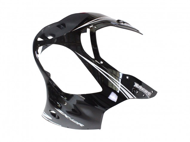 2000-2001 Kawasaki ZX12R Motorcycle Fairings - Glossy Black White Elf Snow Canada for Sale