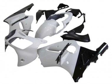 2000-2001 Kawasaki ZX12R Motorcycle Fairings - White Glossy Black Canada for Sale