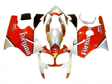 2000-2001 Kawasaki ZX12R Motorcycle Fairings - Silver Red Fortuna Motul 7 Canada for Sale