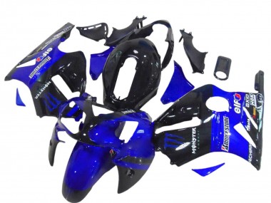 2000-2001 Kawasaki ZX12R Motorcycle Fairings - Glossy Black Blue Monster Canada for Sale