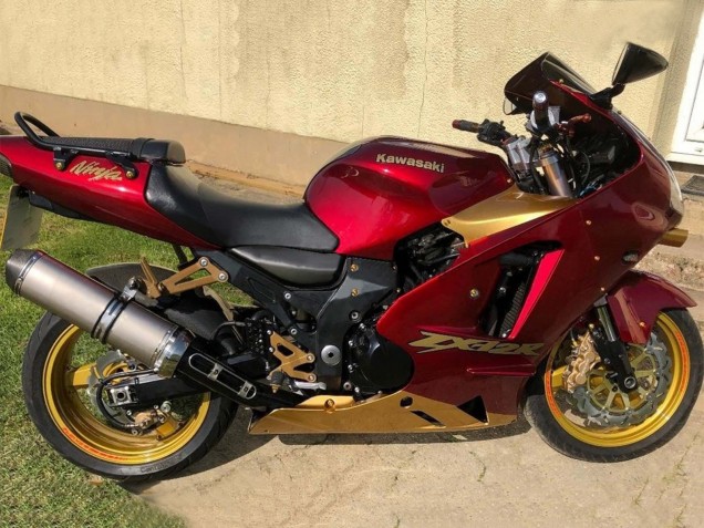 2000-2001 Kawasaki ZX12R Motorcycle Fairings - Red Gold Canada for Sale