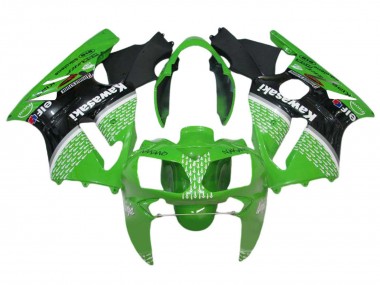 2002-2006 Kawasaki ZX12R Motorcycle Fairings - Green Black White Canada for Sale