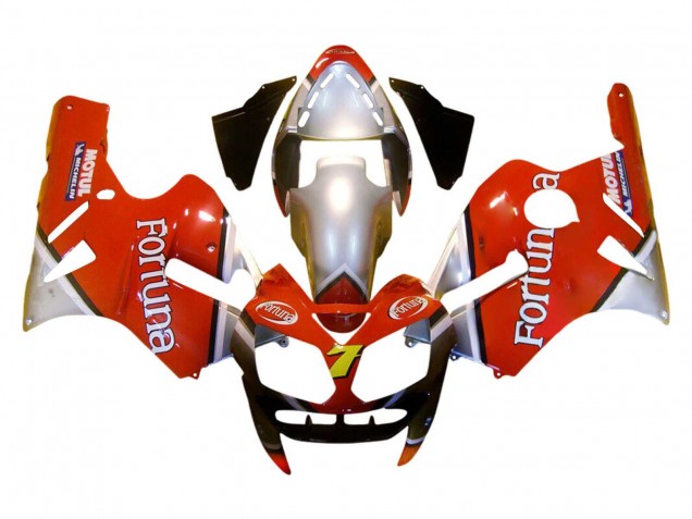 2002-2006 Kawasaki ZX12R Motorcycle Fairings - Red Silver Fortuna Canada for Sale