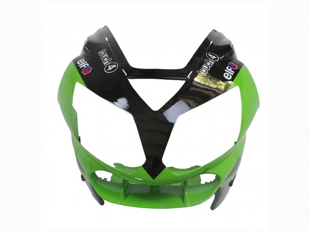 2002-2006 Kawasaki ZX12R Motorcycle Fairing - Green Glossy Black Elf Touch4 Monster Canada for Sale