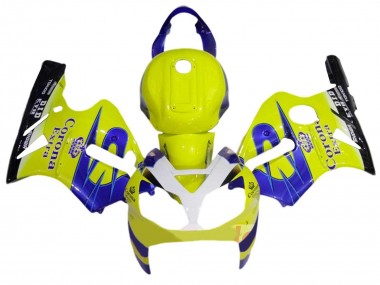 2002-2006 Kawasaki ZX12R Motorcycle Fairings - Yellow White Blue Corona Extra Canada for Sale