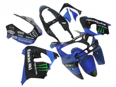 2002-2006 Kawasaki ZX12R Motorcycle Fairings - Blue Black Green White Elf Monster Canada for Sale