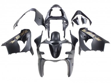 2000-2001 Kawasaki ZX9R Motorcycle Fairings - Matte Black Gold Canada for Sale