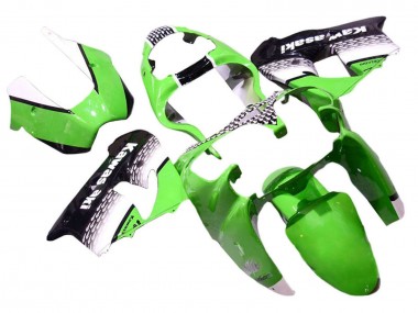 2000-2001 Kawasaki ZX9R Motorcycle Fairings - Green White Black Canada for Sale