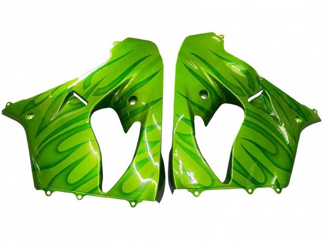 2000-2001 Kawasaki ZX9R Motorcycle Fairings - Green Flame Canada for Sale