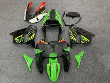 2000-2001 Kawasaki ZX9R Motorcycle Fairings - Green Orange Black Canada for Sale