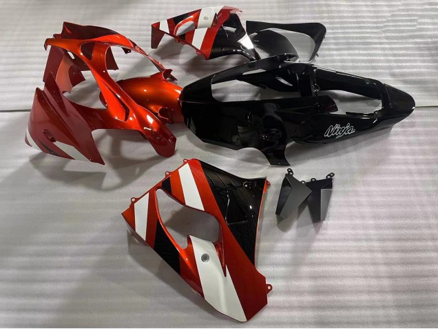 2002-2003 Kawasaki ZX9R Motorcycle Fairings - Red White Glossy Black Canada for Sale