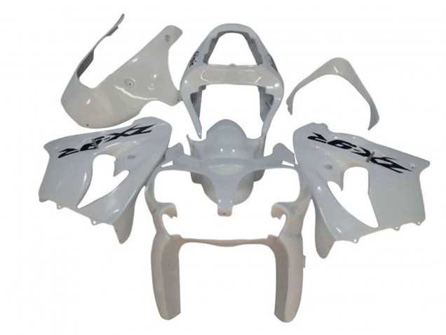 2002-2003 Kawasaki ZX9R Motorcycle Fairings - White Black Decal Canada for Sale
