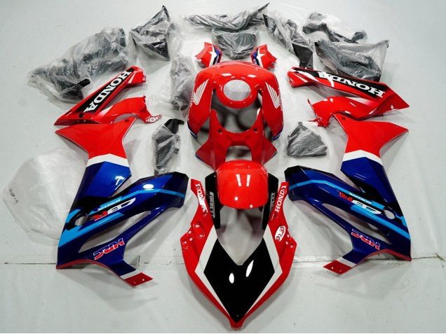 2019-2020 Honda CBR650R Motorcycle Fairings - Red White Blue Glossy Black HRC Canada for Sale