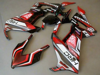 2021-2023 Honda CBR650R Motorcycle Fairings - White Red Glossy Black HRC Canada for Sale
