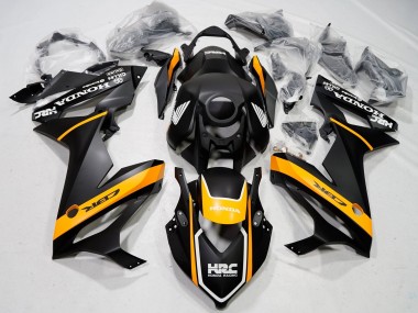 2021-2023 Honda CBR650R Motorcycle Fairings - Matte Black Yellow HRC Canada for Sale
