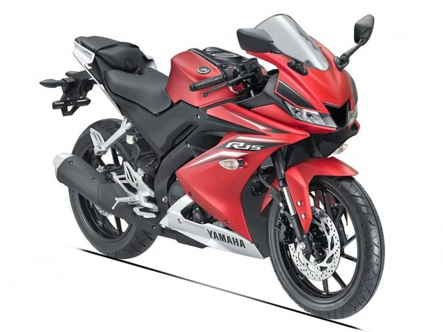 2018-2024 Yamaha YZF R15 Motorcycle Fairings - Matte Red Black Canada for Sale