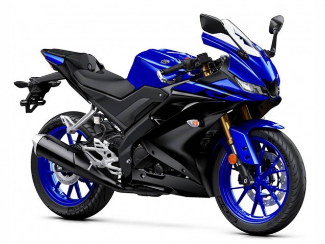 2019-2024 Yamaha YZF R125 Motorcycle Fairings - Blue Matte Black Canada for Sale