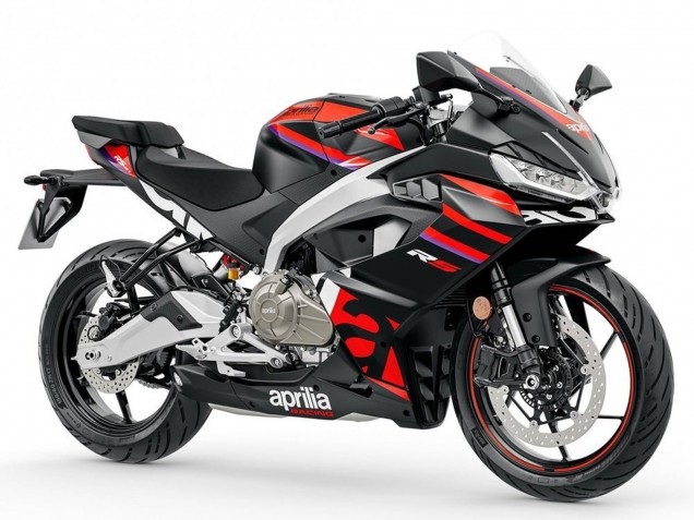 2024-2025 Aprilia RS457 Motorcycle Fairings - Matte Black Red Canada for Sale