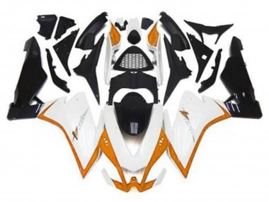 2009-2015 Aprilia RSV4 1000 Motorcycle Fairings - White Orange Black Canada for Sale