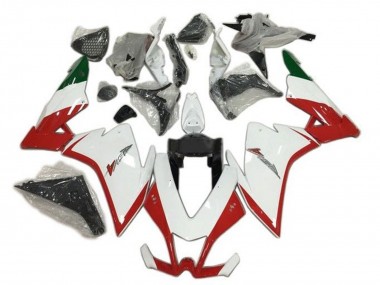 2009-2015 Aprilia RSV4 1000 Motorcycle Fairings - Red White Green Canada for Sale