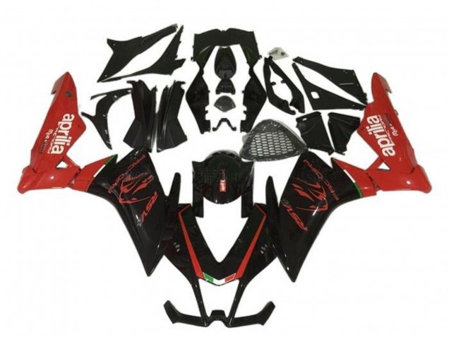 2009-2015 Aprilia RSV4 1000 Motorcycle Fairing - Black Red Canada for Sale