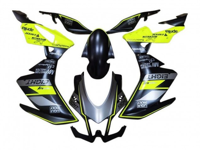 2016-2020 Aprilia RSV4 1000 Motorcycle Fairings - Matte Black Grey Yellow Canada for Sale