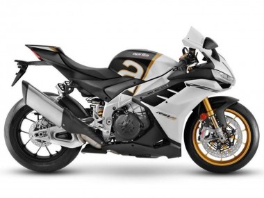 2021-2024 Aprilia RSV4 1100 Motorcycle Fairings - Matte White Black Gold Canada for Sale