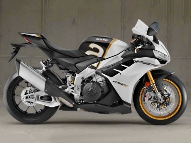 2021-2024 Aprilia RSV4 1100 Motorcycle Fairings - White Black Gold Canada for Sale