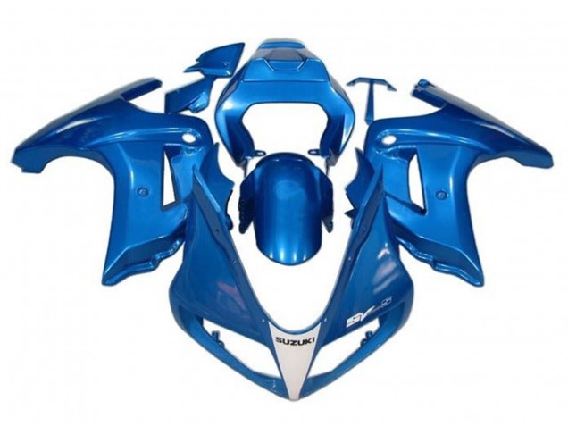 2003-2013 Suzuki SV650 Motorcycle Fairings - Blue White Canada for Sale