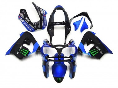 2002-2003 Kawasaki ZX9R Motorcycle Fairings - Blue Black Green Monster Canada for Sale