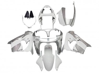 2002-2003 Kawasaki ZX9R Motorcycle Fairings - White Silver Canada for Sale