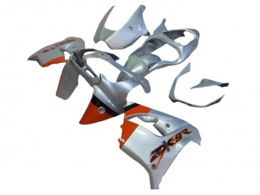 2002-2003 Kawasaki ZX9R Motorcycle Fairings - Silver Orange Black Canada for Sale