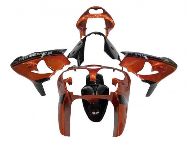 2002-2003 Kawasaki ZX9R Motorcycle Fairings - Orange Black Canada for Sale